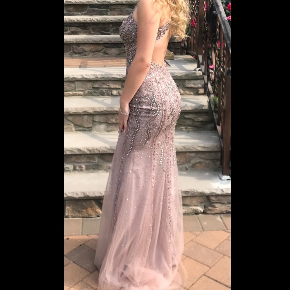 Pink Designer Prom Dress